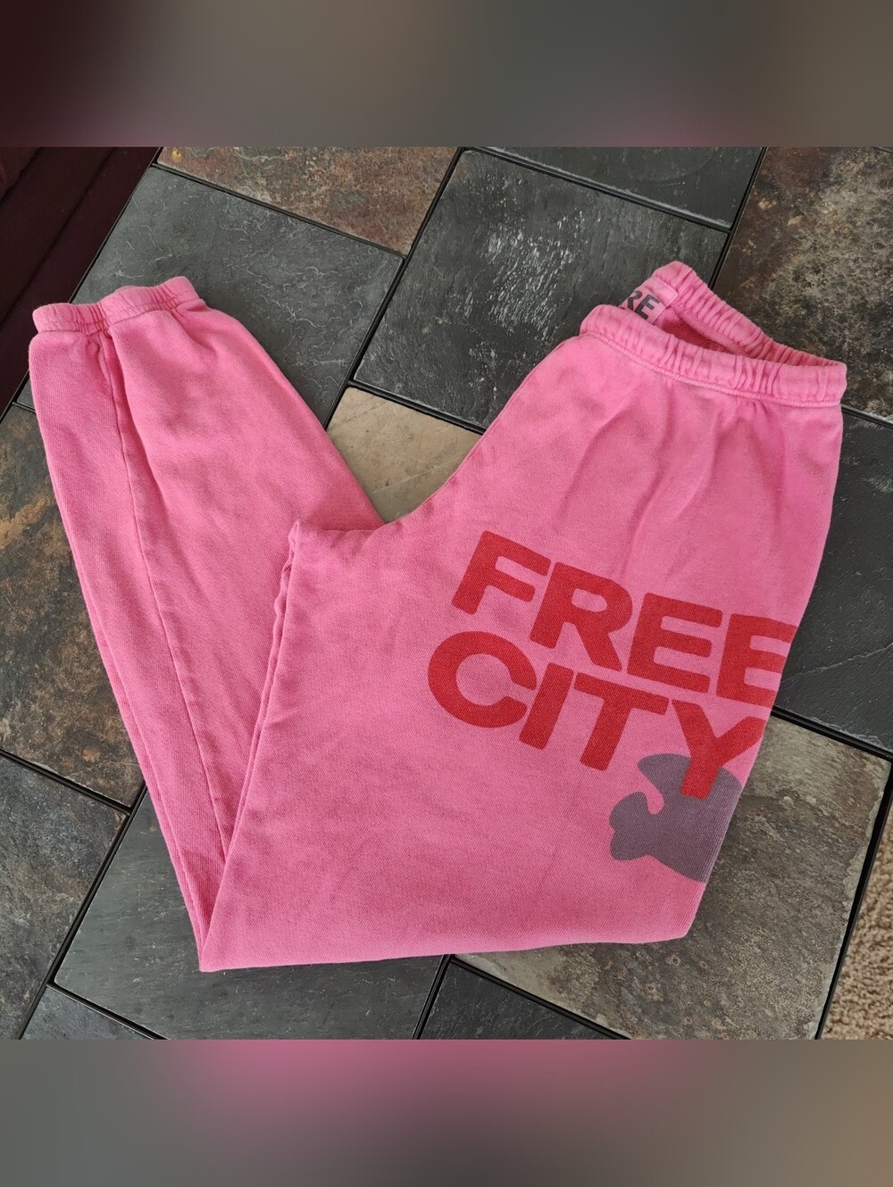 Free City Pink/Gray Sweatpants Joggers Size XS